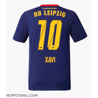 Billige Fotballdrakt RB Leipzig Xavi Simons #10 Replika Bortedrakt 2025-26 Kortermet